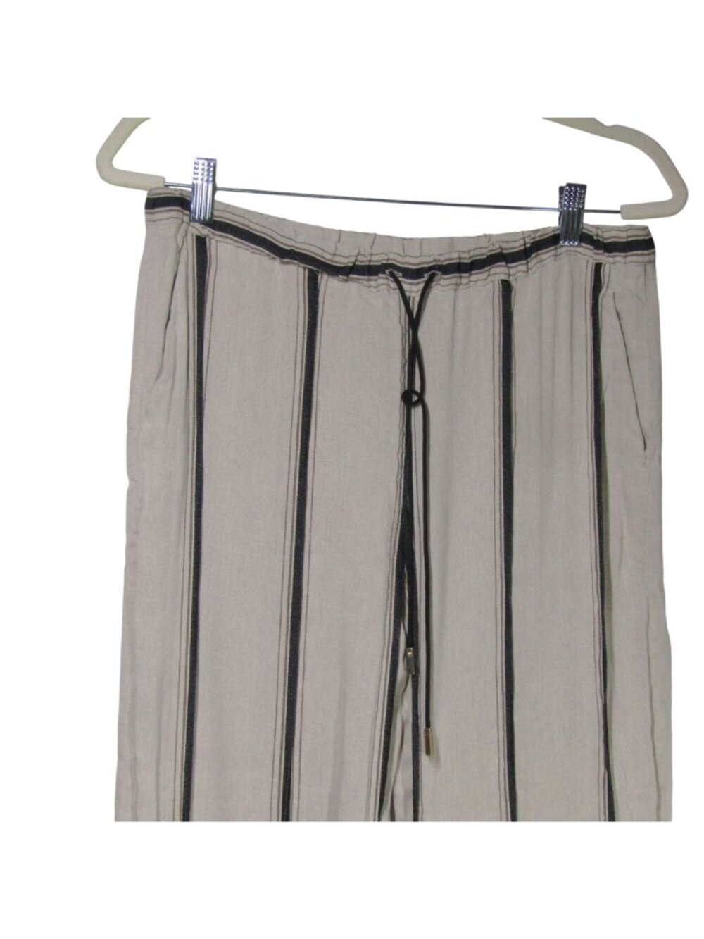 ANTONELLI Linen Blend Striped Coastal Beachy Quiet Luxury Italy Pants 46 US 10 - Picture 3 of 10